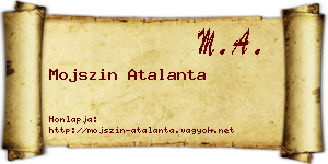 Mojszin Atalanta névjegykártya